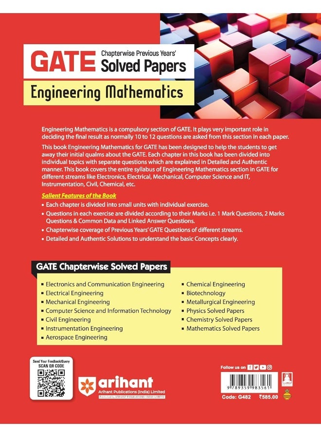 GATE Chapterwsie Previous Years' Solved Paper 2024-2000 Engineering Mathematics  - Image 2