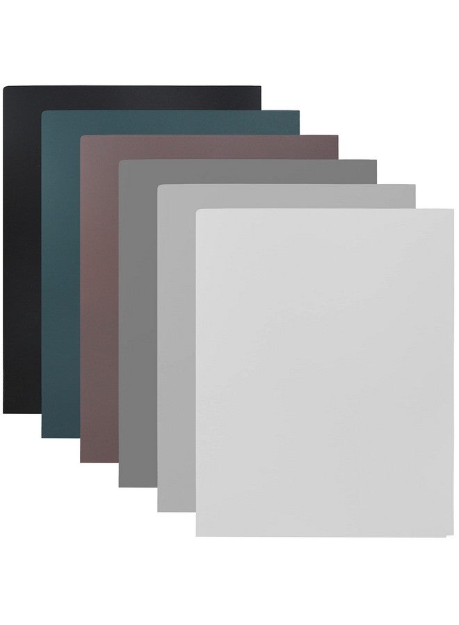 Youngever 12 Pack Heavy Duty Plastic Two Pocket Folders Heavy Duty Plastic 2 Pocket Folder Urban Colors - Image 1
