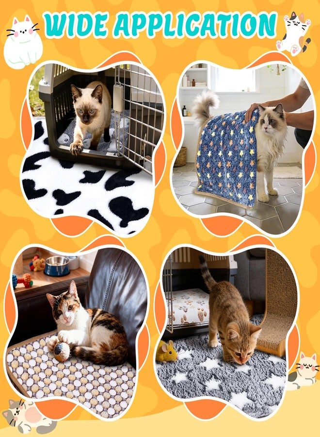 Eilyliafe 6 Pcs Guinea Pig Blankets Bedding Small Animal Cage Liners Sleep Mat Absorbent Reusable Pet Pee Bedding Pad Cover for Hamster Ferret Chinchilla Rabbit Hedgehog (14 x 28 Inch) - Image 5