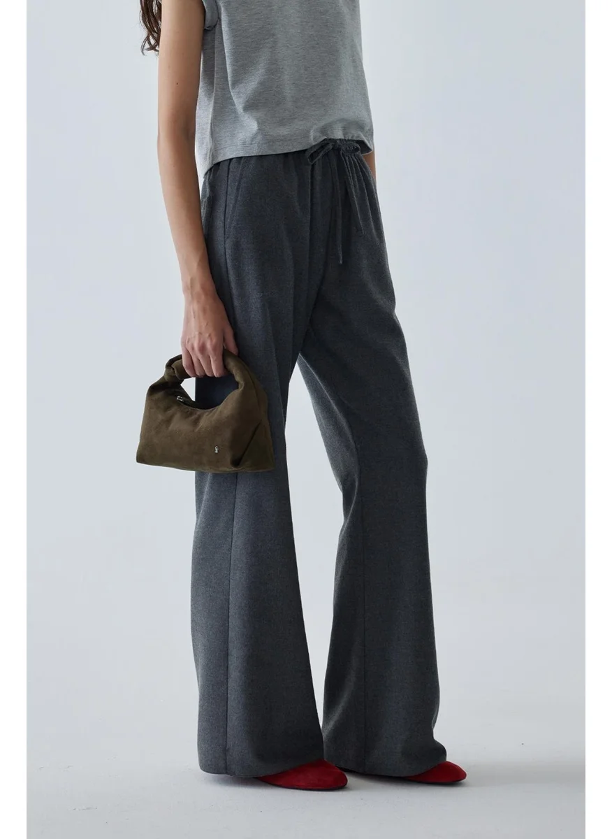 سود كوليكشن Smoke Jilly Wool Blend Trousers
