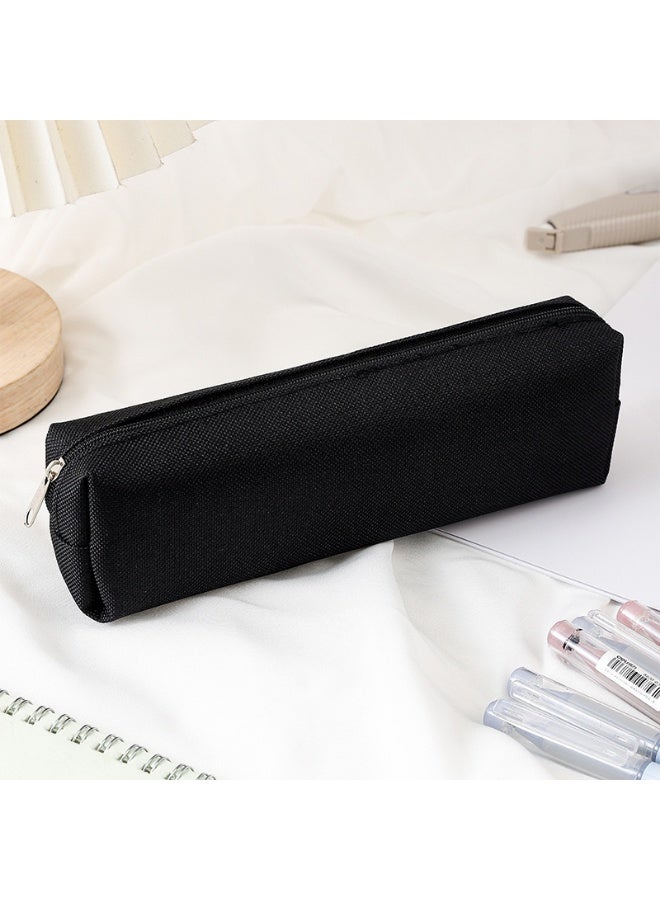 Oxford Fabric Pencil Case with Zipper Stationery Organizer