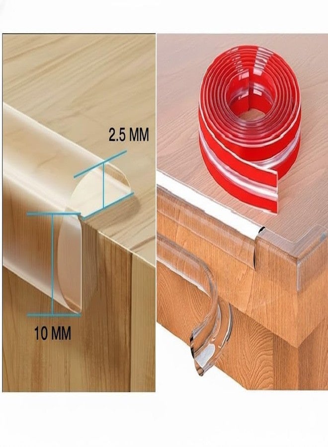 MILLOR Silicone Edge Protector Strip, Baby Safety Corner Guards for Sharp Table, Bed & Furniture Edges, Strong Adhesive Safety Proofing Tape for Wood, Glass & Marble (10 MTR) - Image 3