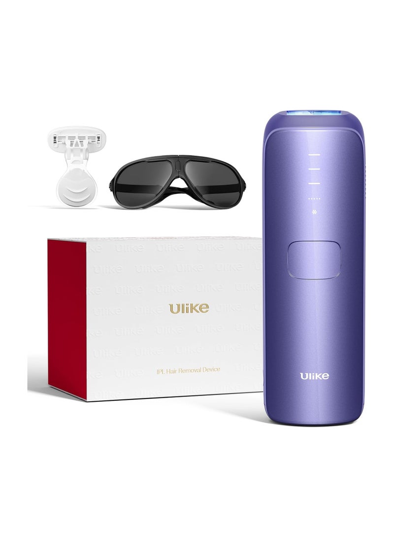 Ulike Laser Hair Removal device for Women and Men, Air 3 Ice-Cooling IPL Device Hair Removal for Nearly Painless & Long-Lasting Results, 3 Modes & Auto Flashing for Fast Full Body Hair Removal from Home, Purple - Image 1