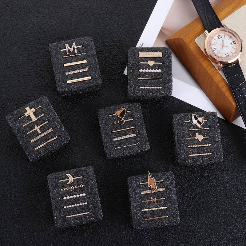 Wowstrap 5Pcs Charms for Apple Watch band 41mm 45mm 40mm 44mm 38mm 42mm 46mm 49mm Women,Diamond+Metal Jewelry Decorative Ring For iWatch series 11 10 9 8 7 6 5 4 se 3/2,Galaxy watch 7/6/5/4,Strap Accessories - Image 5