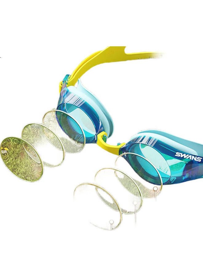 Swans Children'S Swimming Goggles, Imported From Japan, Waterproof, Anti-Fog, High-Definition, For Boys And Girls, Sj22 Coated Purple - Image 2