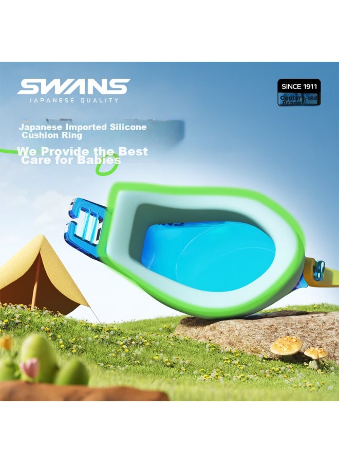 Swans Children's Swimming Goggles, Imported From Japan, Waterproof, Anti-fog, High-definition, For Boys And Girls, Sj22 Coated Purple - Image 3
