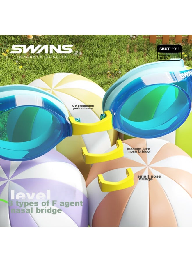 Swans Children's Swimming Goggles, Imported From Japan, Waterproof, Anti-fog, High-definition, For Boys And Girls, Sj22 Coated Purple - Image 4