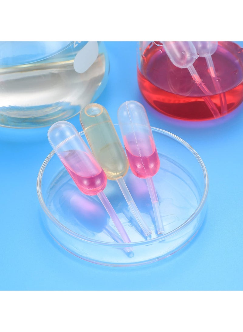 GNAFOTU 100 Pcs 4ML Plastic Transfer Pipettes Droppers, Dessert Pipette, Squeeze Liquid Dropper, Transparent Measuring Dropping Pipettes for Cupcakes Perfume Essential Oils Makeup Mixing Paint Lab - Image 5