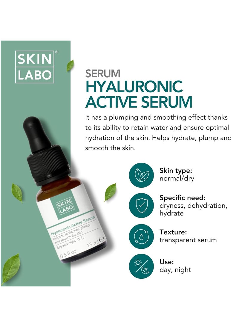 لابو سيروم نشط من SkinLabo بحمض الهيالورونيك بتأثير مملس وممتلئ يرطب ويملأ وينعم البشرة بحمض الهيالورونيك 15 مل - Image 2