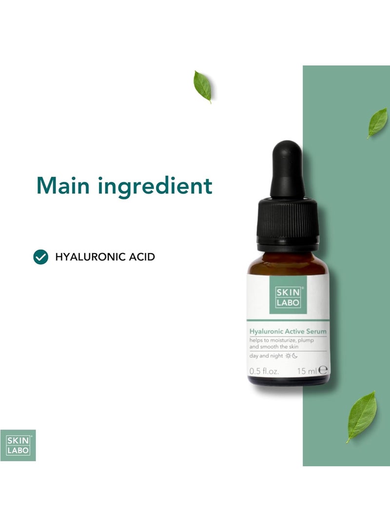لابو سيروم نشط من SkinLabo بحمض الهيالورونيك بتأثير مملس وممتلئ يرطب ويملأ وينعم البشرة بحمض الهيالورونيك 15 مل - Image 4