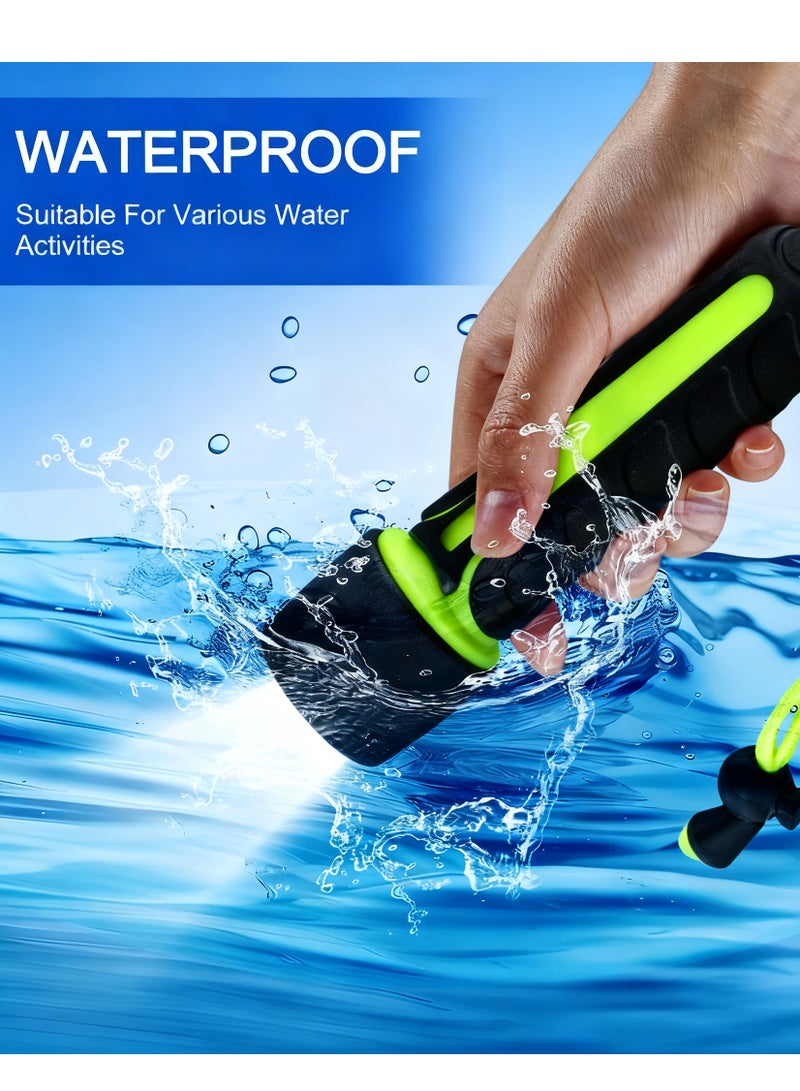 Y&D Scuba Diving Light Super Bright 8000LM LED Scuba Diving Flashlight Waterproof Underwater Torch Light Lamp 50M Effective Range for Camping Hiking Boating - Image 2
