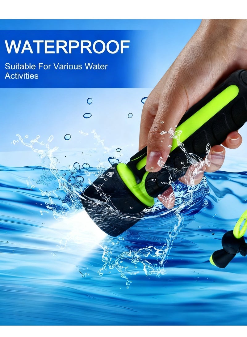 Y&D Scuba Diving Light Super Bright 8000LM LED Scuba Diving Flashlight Waterproof Underwater Torch Light Lamp 50M Effective Range for Camping Hiking Boating - Image 2