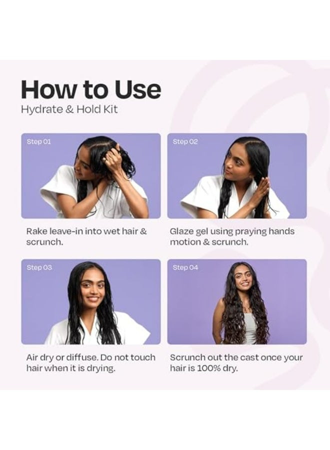 MANETAIN Hydrate & Hold Curl Kit | Leave-in Conditioner 100ml & Hard Hold Gel 100ml for Curly Hair | Long-Lasting Definition, Frizz Control & Moisture for All Hair Types | Vegan, Paraben-Free, CG-Friendly Styling Duo - Image 4
