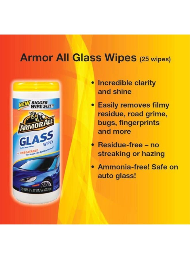 ARMOR ALL 10865 Glass Wipes 25 Ct. - Image 2