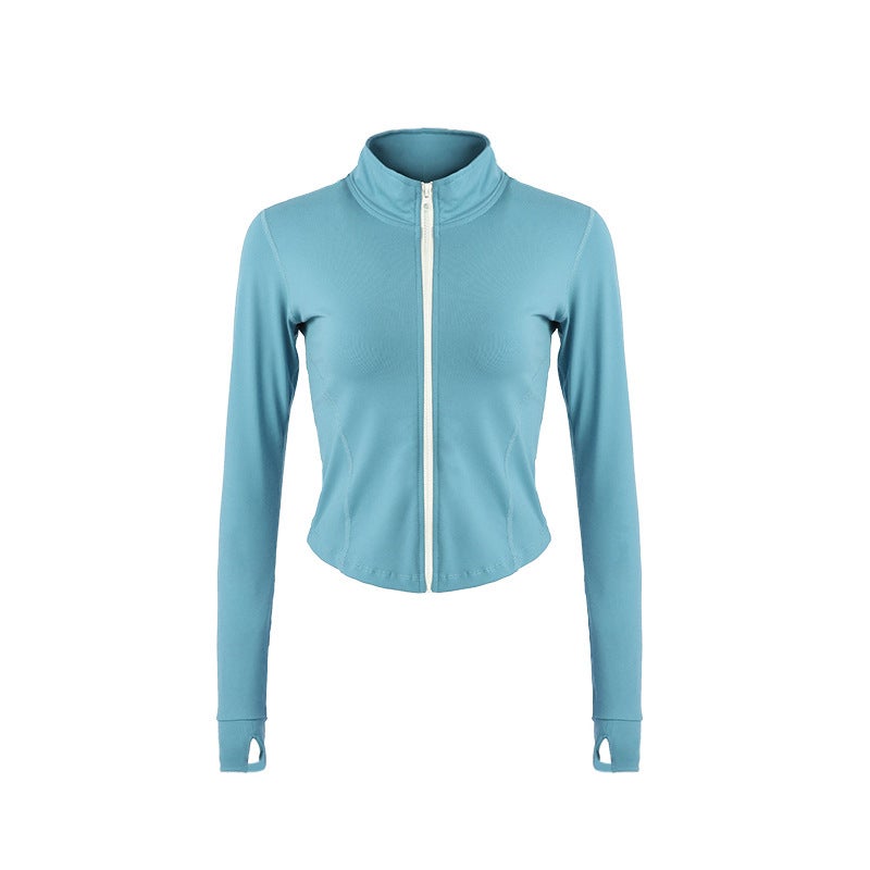 Yoga clothing women's autumn and winter long sleeve yoga sports top fitness clothing women's sports coat women's running clothing  - Image 2