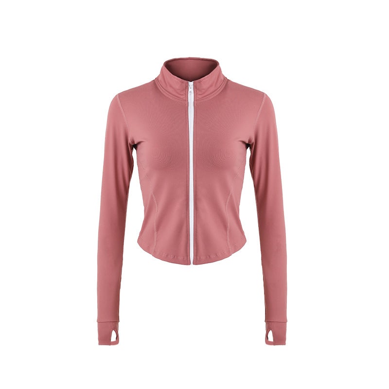 Yoga clothing women's autumn and winter long sleeve yoga sports top fitness clothing women's sports coat women's running clothing  - Image 3