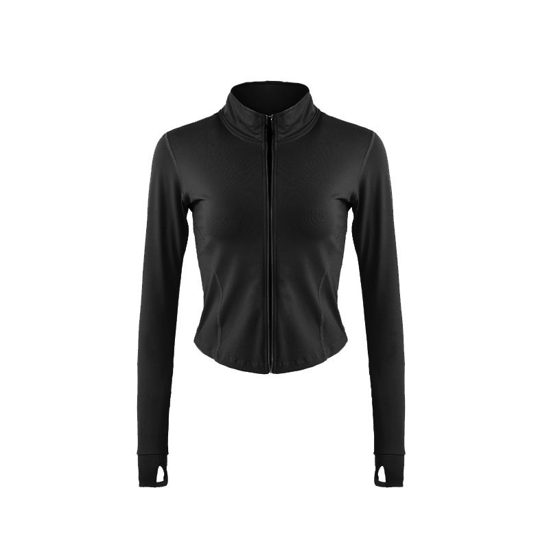 Yoga clothing women's autumn and winter long sleeve yoga sports top fitness clothing women's sports coat women's running clothing  - Image 4