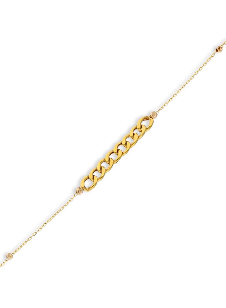 FK Jewellers Gold Curb Bracelet 21KT - FKJBRL21KU6036 - Image 2
