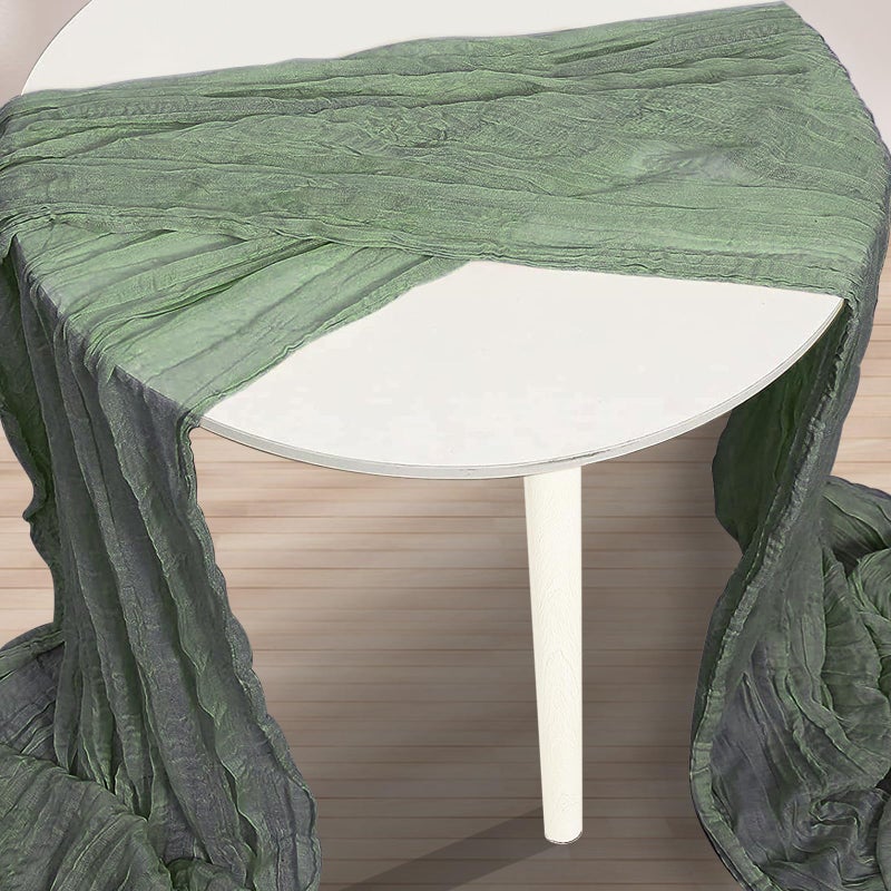 SuBleer 6 Pack Sage Green Cheesecloth Table Runner 35x120 Inch 10Ft Rustic Gauze Cheese Cloth Table Runner Sheer Cheesecloth Table Runners for Wedding Party Bridal Shower Decoration - Image 3