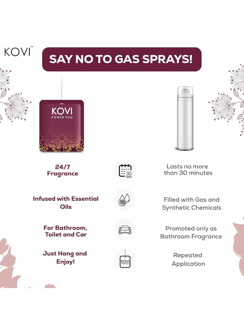 Kovi بود كوفي للعطور الهوائية - الروائح العربية، عطر مستمر للحمام والسيارة، زيوت أساسية، يدوم حتى 30 يومًا، عبوة من 6 (10 جرام لكل منها) - Image 4