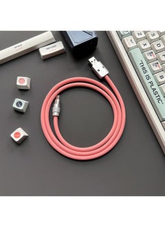 Super Soft Silicone Data Cable For Apple For Iphone For Huawei For Xiaomi OPPO Mobile Phone Tablet PD Super Fast Charging-Color:3 M USB To For Iphone 12W-Model:Pink