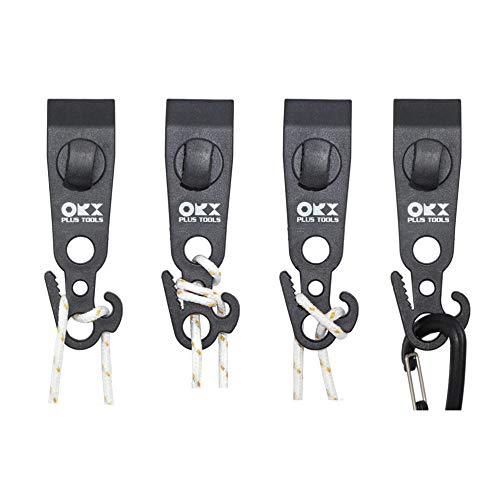 ORX PLUS TOOLS ORXPLUS TOOLS 4pcs Tarp Clips Thumb Screw with Hook Tail Knot-FreeTent Clips Awning Clamp Set Tent Clamps for Camping Canopies, Car Cover, Winter Boat Cover, Pool Cover, Sun Shade - Image 1