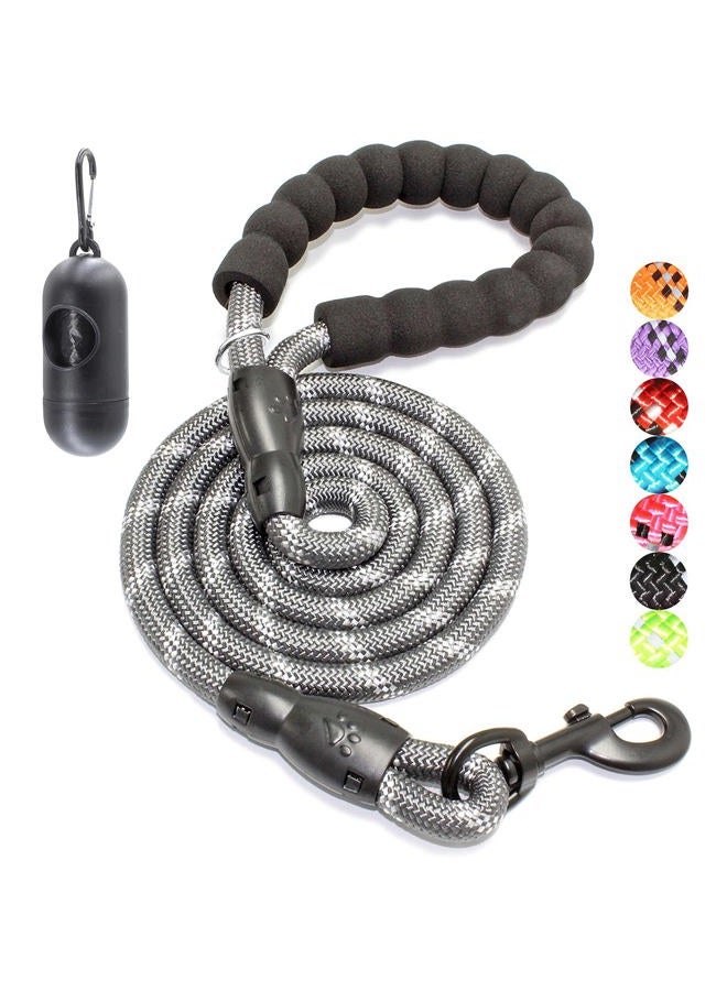 BAAPET 2/4/5/6 FT Dog Leash with Comfortable Padded Handle and Highly Reflective Threads for Small Medium and Large Dogs (6FT-1/2'', Grey) - Image 1