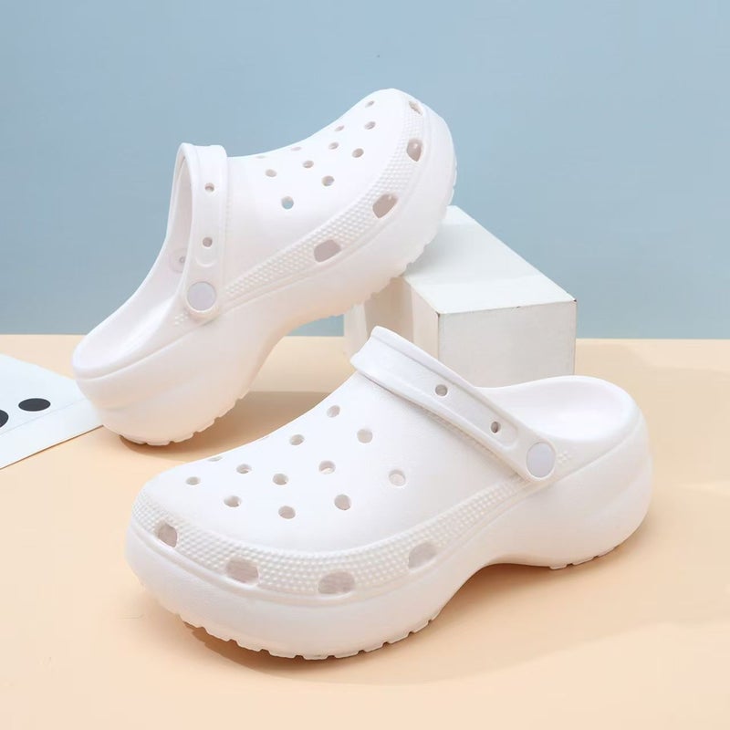 Cross Cloud Clogs for Women - Thick Sole 4cm Platform Beach Sandals - Image 3
