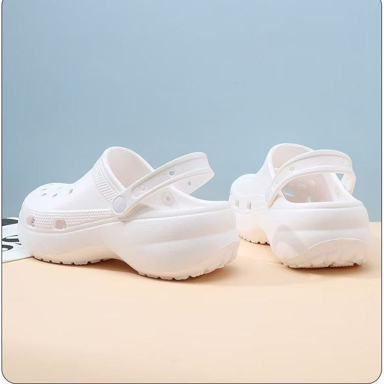Cross Cloud Clogs for Women - Thick Sole 4cm Platform Beach Sandals - Image 4