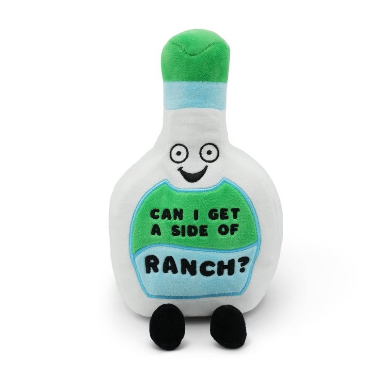Punchkins Can I Get a Side of Ranch Ranch Bottle Plush Toy Funny Food Plushie Stuffed Animal Soft 6 Cute Novelty Gift for Kids Adults - Image 3