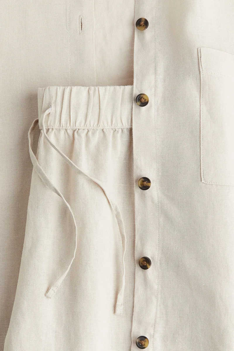 اتش اند ام بيجاما من الكتان