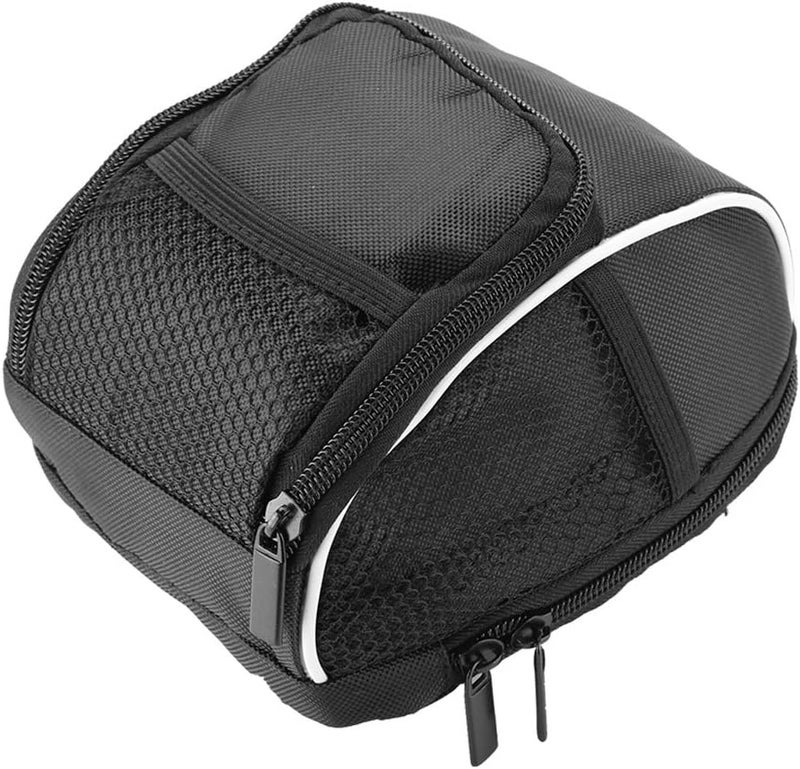 comfrt Multi-function Bike Handlebar Bag Polyester Cycling Bicycle Mountain Front Top Frame Pouch Tube Handlebar Bag With Rain Cover Riding Shelves And Storage Supplies Kids Bike Bag - Image 4