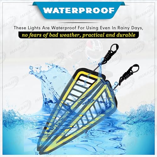 OBEROI'S TRADERS R15 V2 / V3 / V4 & M Waterproof Flexible Strip Rear DRL Light with Running LED Indicator For Yamaha R15 All Model Bikes (White-Amber) - Image 4