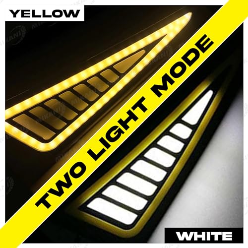 OBEROI'S TRADERS R15 V2 / V3 / V4 & M Waterproof Flexible Strip Rear DRL Light with Running LED Indicator For Yamaha R15 All Model Bikes (White-Amber) - Image 5