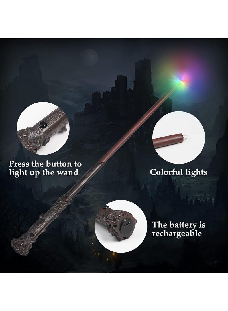 general Magic Wizard Witch Wand Rechargeable Illuminating Toy Multicolor Light Up Wands for Kids Birthday Gift Cosplay Costume Accessory - Image 5