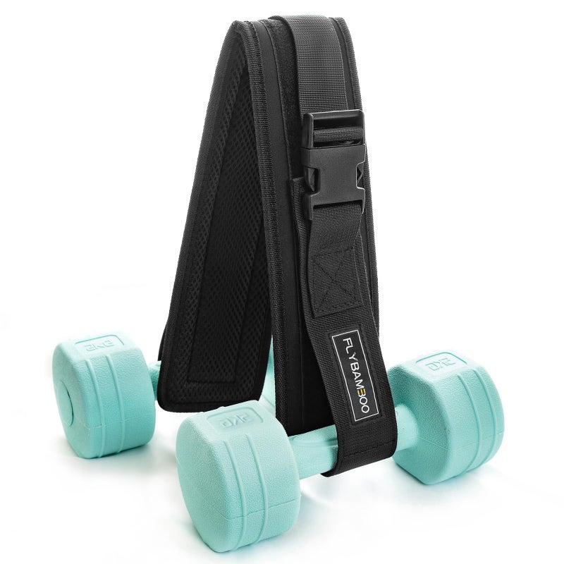 FLYBAMBOO Hip Thrust Belt for Dumbbells,Booty Belt for Hip Thrust Slip-Resistant Padding - Image 1