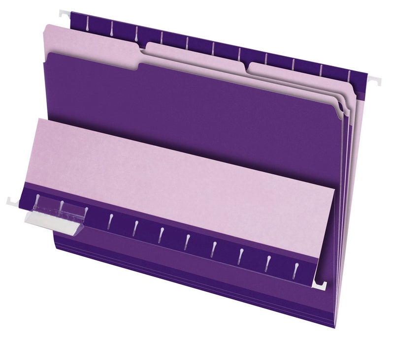 Pendaflex Interior File Folders, 1/3 Cut, Top Tab, Letter Size, Violet, 100 per Box (4210 1/3 VIO) - Image 4