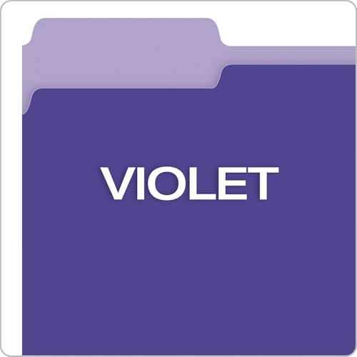 Pendaflex Interior File Folders, 1/3 Cut, Top Tab, Letter Size, Violet, 100 per Box (4210 1/3 VIO) - Image 5