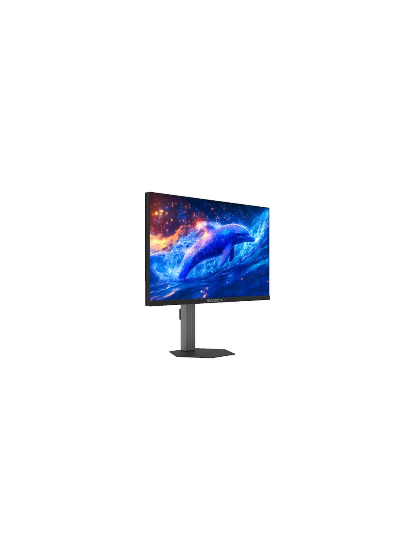 ساديس شاشة ألعاب Sades BN-Dolphin مقاس 27 بوصة بدقة QHD | معدل تحديث 200 هرتز، زمن استجابة 0.5 مللي ثانية بتقنية MPRT، تدعم تقنية HDR | دقة 2560×1440، مزامنة تكيفية | أسود - SA-F01Q27-B - Image 1