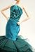 Cora Gu Handmade Cora Gu Classic Emerald Velvet Embroidery Mermaid Dress Wedding Gowns Fit for 12 Fashion Doll and Dolls not Included - Image 4
