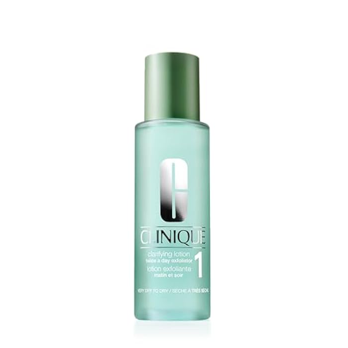 Clinique 3-Step Clarifying Lotion Face Exfoliator 1 | Toner With Witch Hazel + Salicylic Acid | For Very Dry Skin Types - Image 1