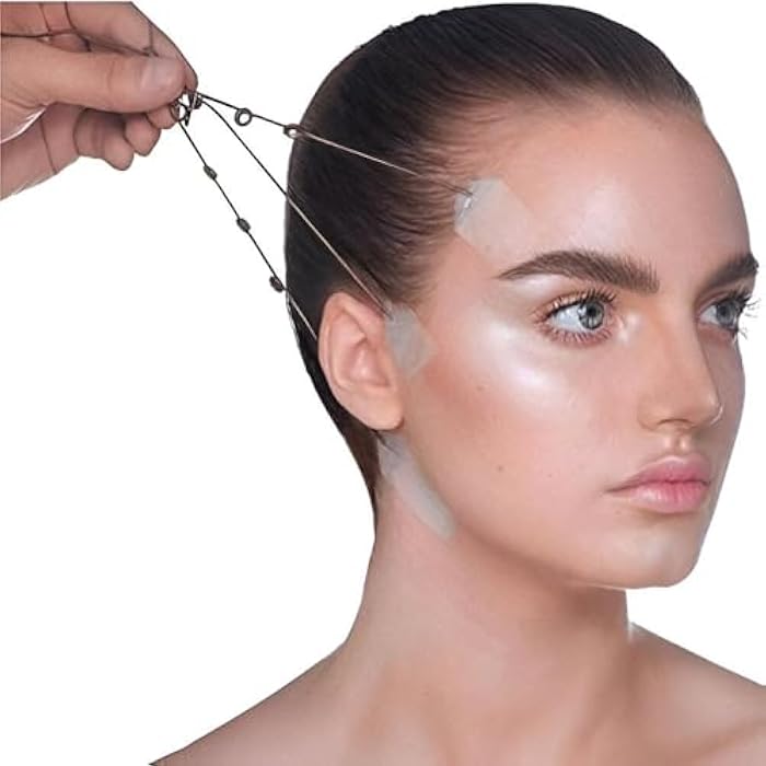 Firming Sagging Areas & Reduce Wrinkles in Face, Neck and Eye Area. Comes with 40 Patches and 3 Wire Strips for Easy and Sustainable Application. - Image 2
