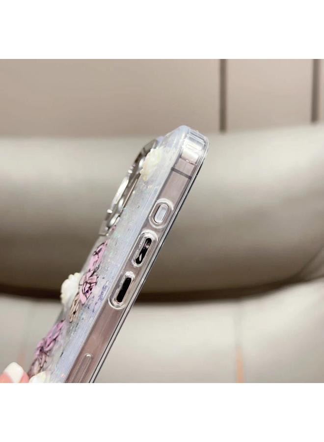 S-TOP Case For iPhone 15 Plus Glitter 3D Butterfly TPU Phone Case - Image 4