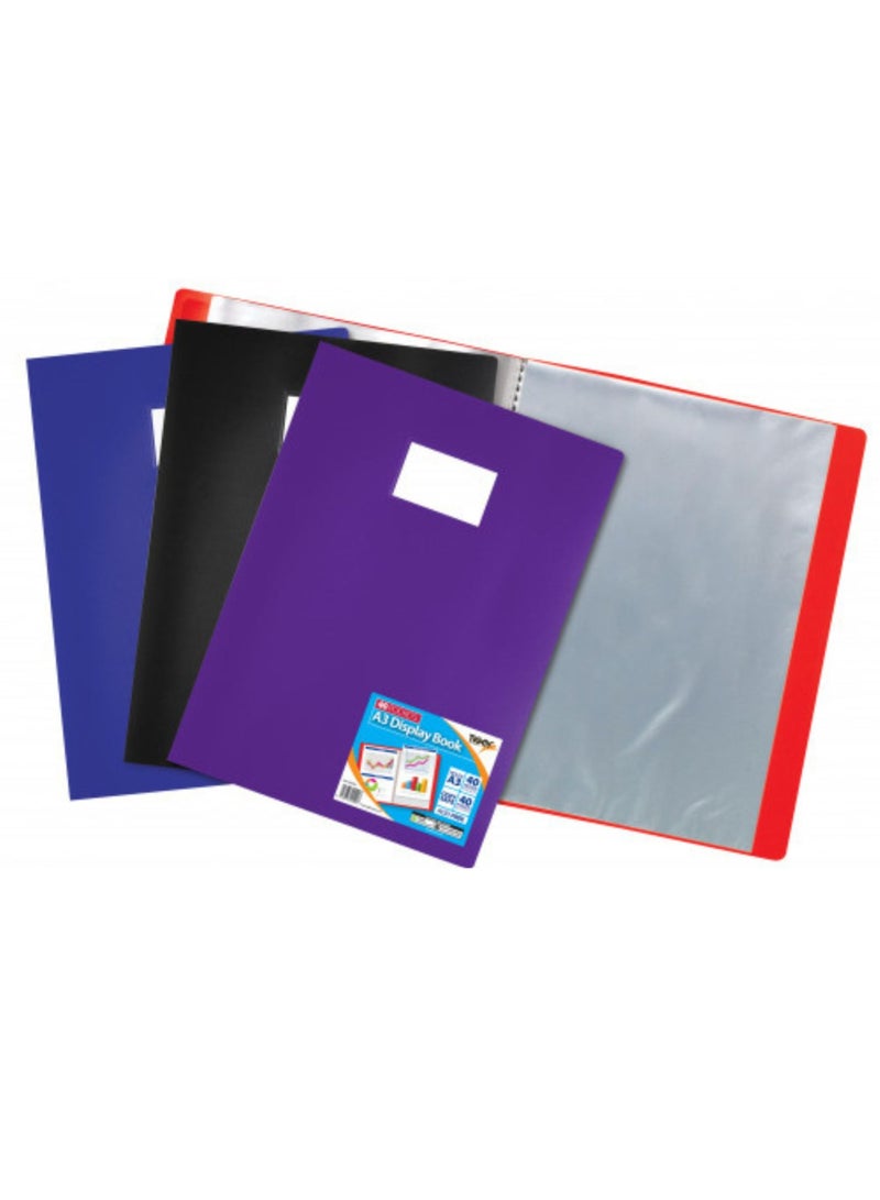 TIGER A4 DISPLAY BOOK 60 POCKETASSTD - Image 1