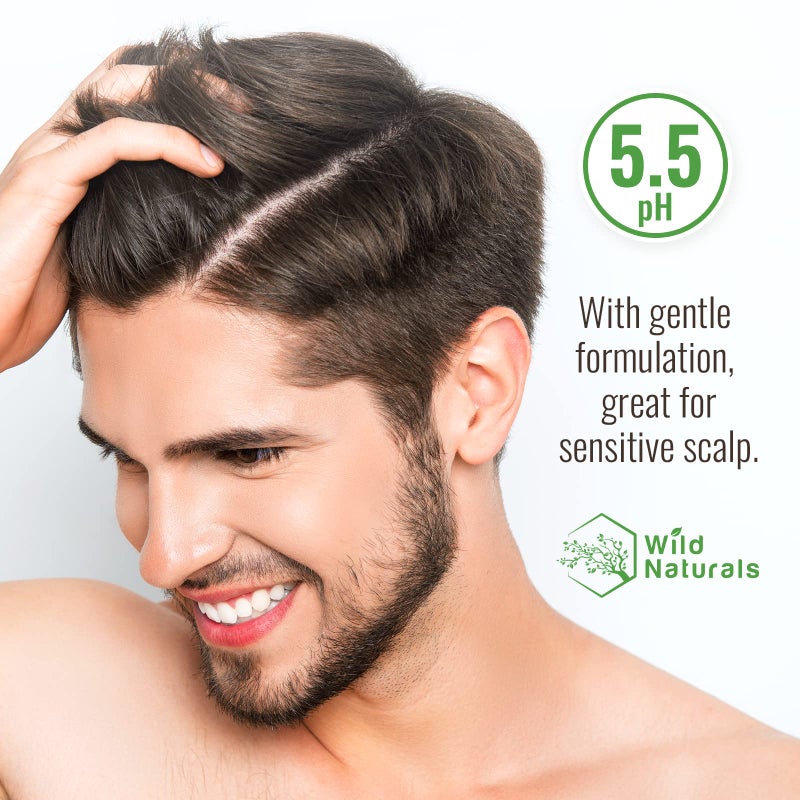 Wild Naturals Tea Tree Oil Shampoo and Conditioner Set - Dry Scalp Treatment for Itchy Relief - Anti-Dandruff Thickening Formulas for Men & Women, All Hair Types - Image 5
