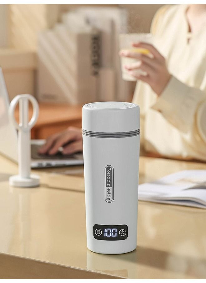 XiuWoo - Multifunction Portable Electric Kettle for Boiling Water 350ML Insulation Travel Beaker Tea Kettle Hot Water Boiler Stainless Steel Automatic Shut Off for Making Tea Coffee Baby Milk - Image 1