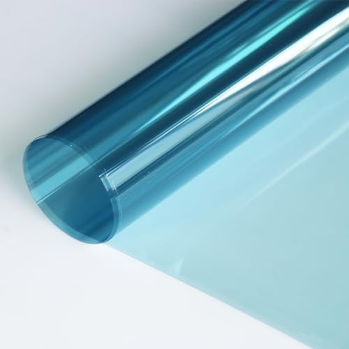 SUMAGITIN 80% VLT 2Mil Light Blue Nano Ceramic Solar Tint Film 99% UV Car Front Windshield Sunshade Tint Privacy Glass for Auto Car Home Office Window Vinyl,23.6inches x 10feet - Image 2