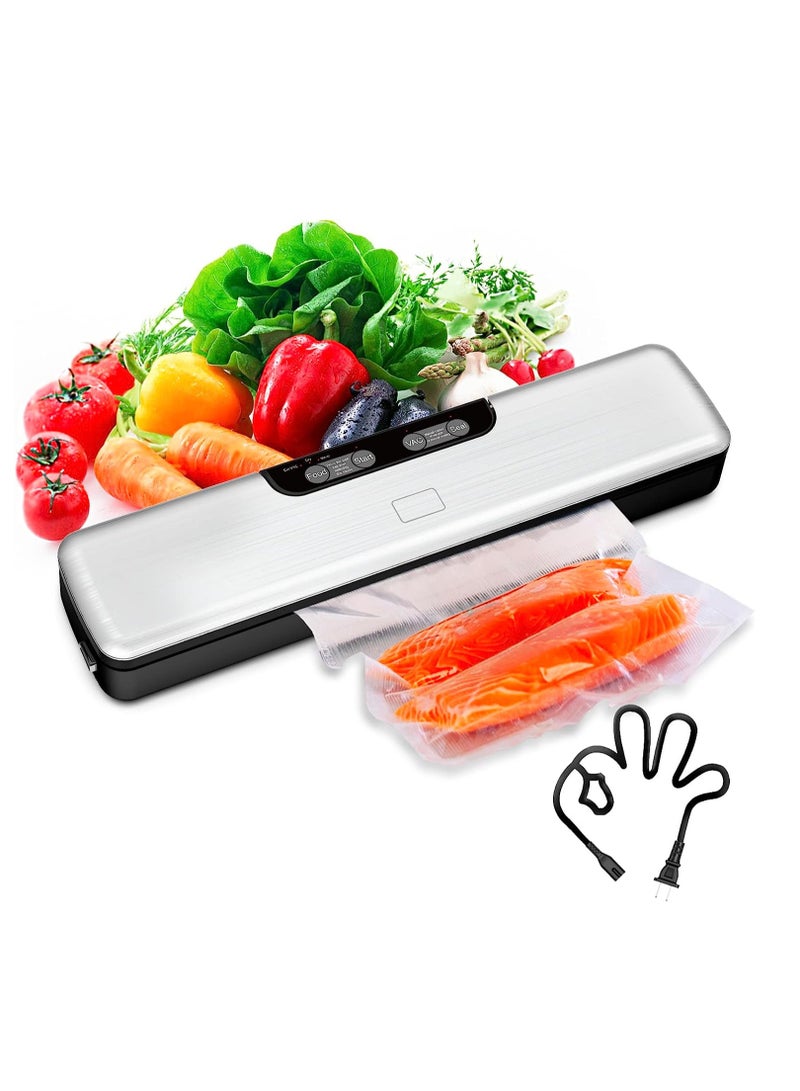 SOLARAE Vacuum Sealer, Food Saver Vacuum Sealer Machine with Auto&Manual Options for Food Storage, 5 in1 Food Vacuum Sealer with Dry&Moist Modes - Image 1