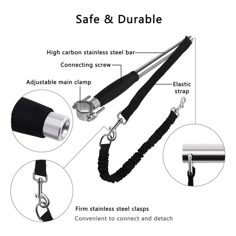 BNF ® Retractable Bicycle Dog Leash Hand Free Dog Bike Leash for Outdoor Exercise - Image 4