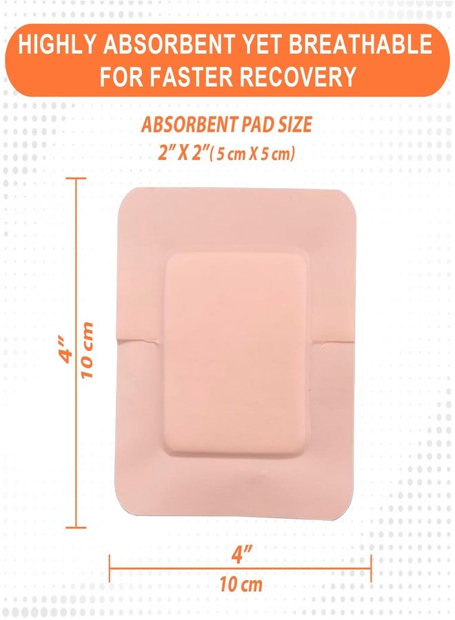 MedVance Bordered Silver Foam Ag Sterile Highly Absorbent Dressing, 4"x 4" (2"x 2" Pad), 5 dressings/Box, 5 Count (Pack of 1) - Image 3